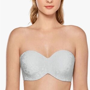 Delimira Elegant French Gray Strapless Bra - size 32F